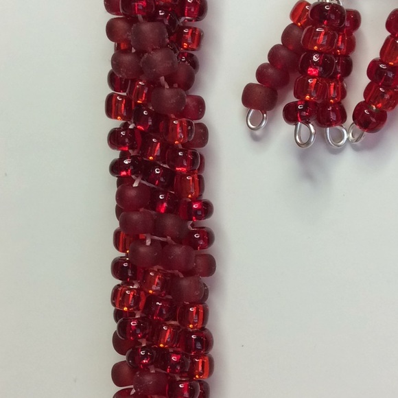 FINAL SALE PRICE Shiny Red Lia Rosa Designs Jewelry Set - Picture 5 of 5